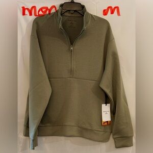 Kenneth Cole Men's Olive Zip-Up Sweater